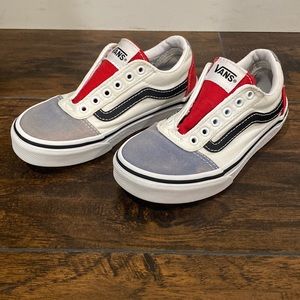 Vans Youth Size 12 Red and Blue